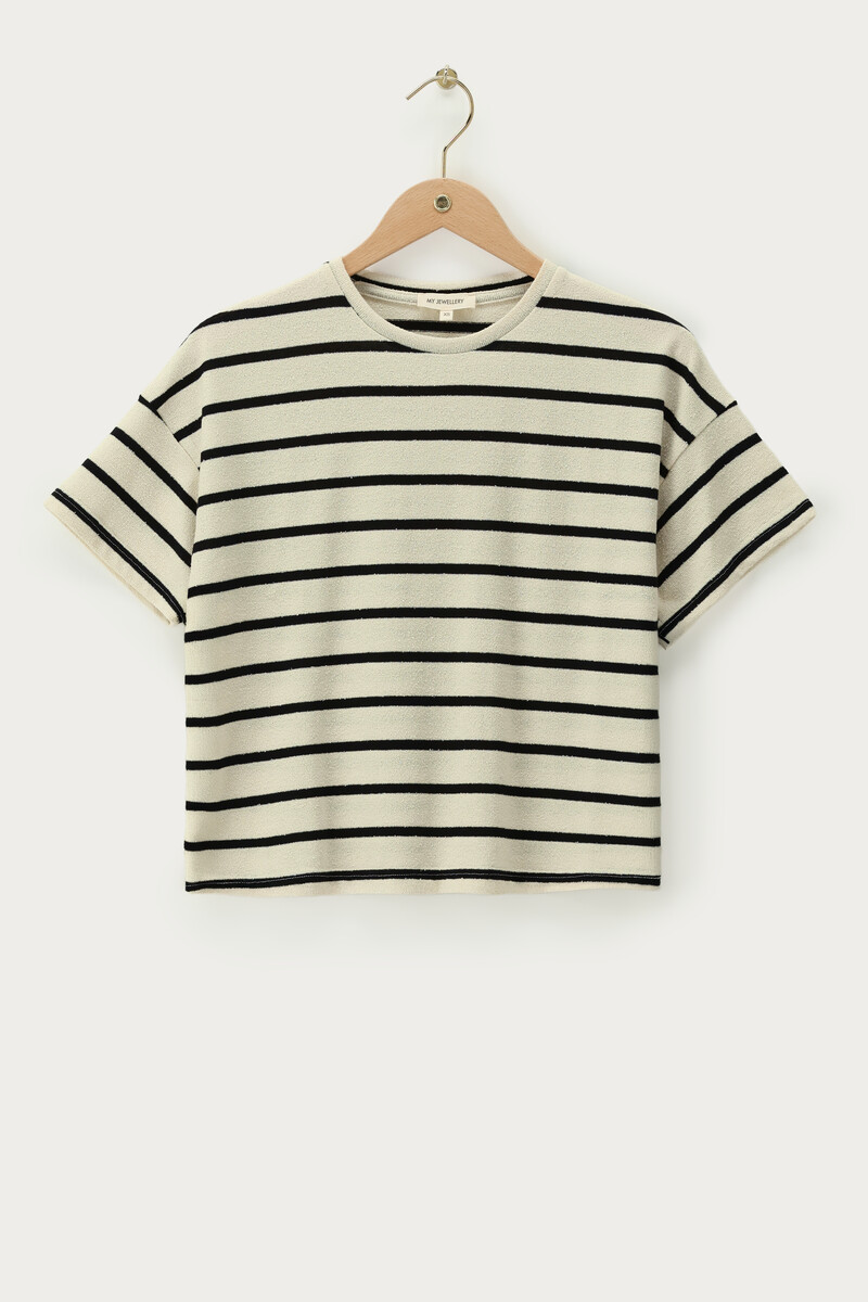 Black and white striped T-shirt | My Jewellery