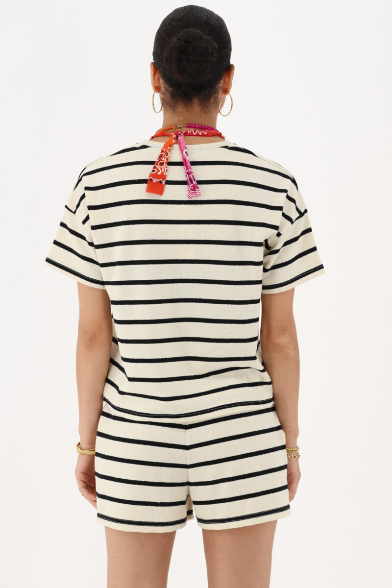 Black and white striped T-shirt | My Jewellery