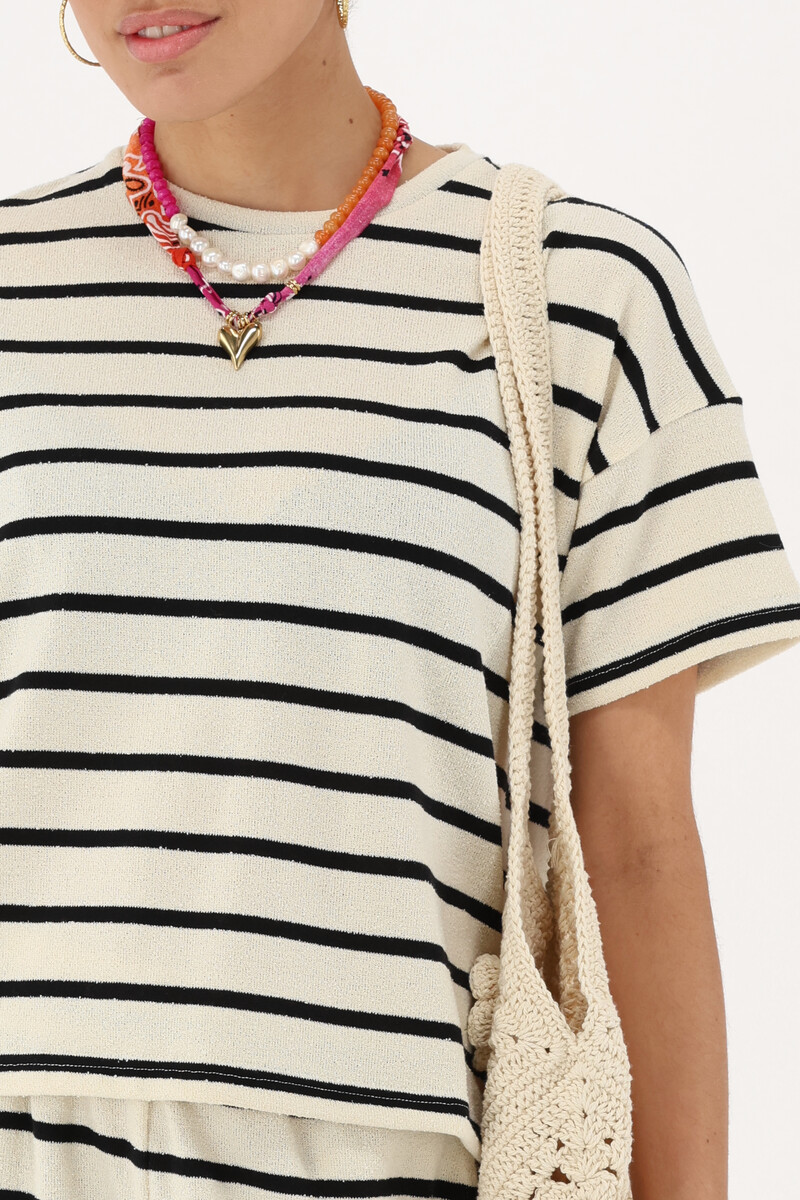 Black and white striped T-shirt | My Jewellery