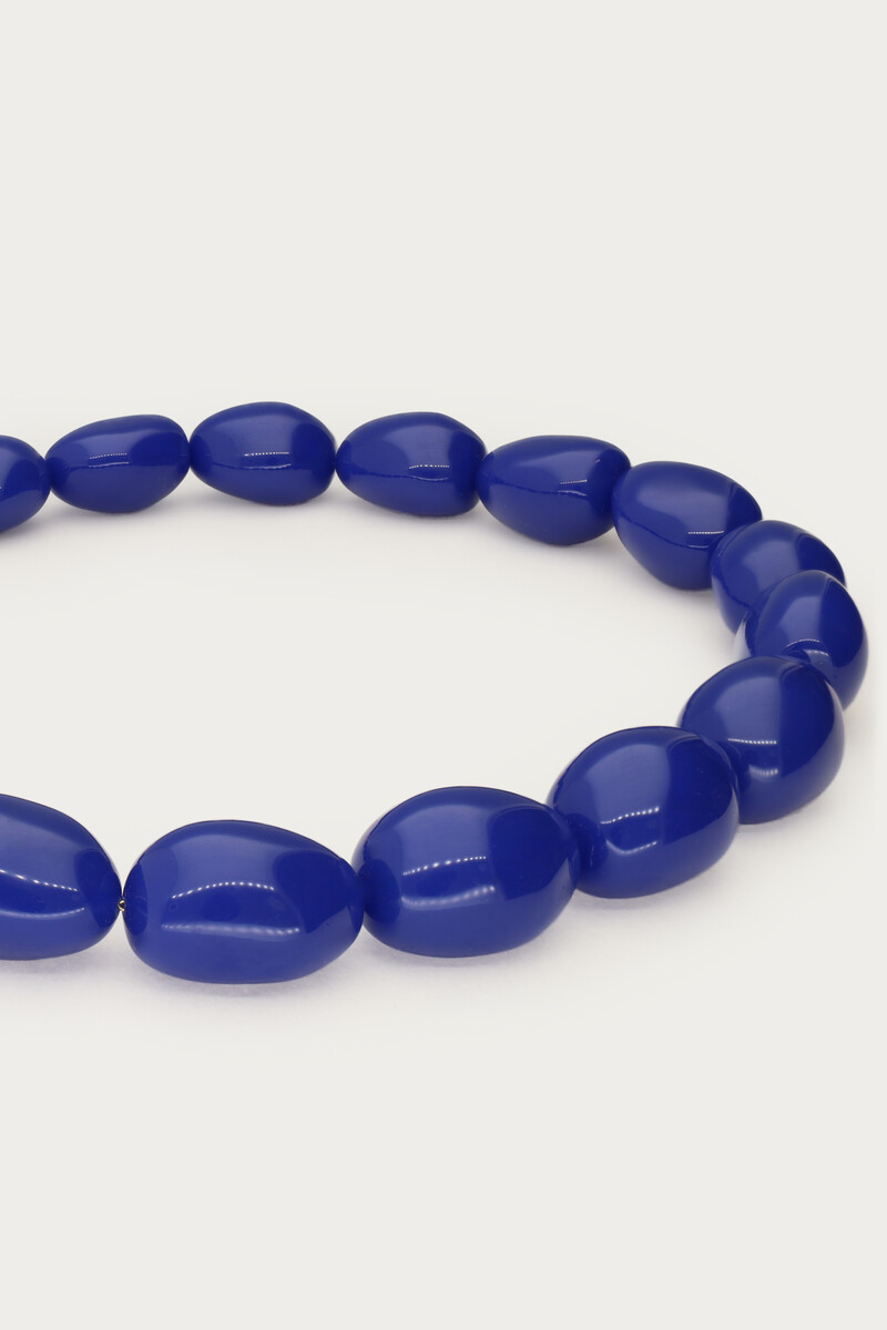 Blue chunky beaded necklace | My Jewellery