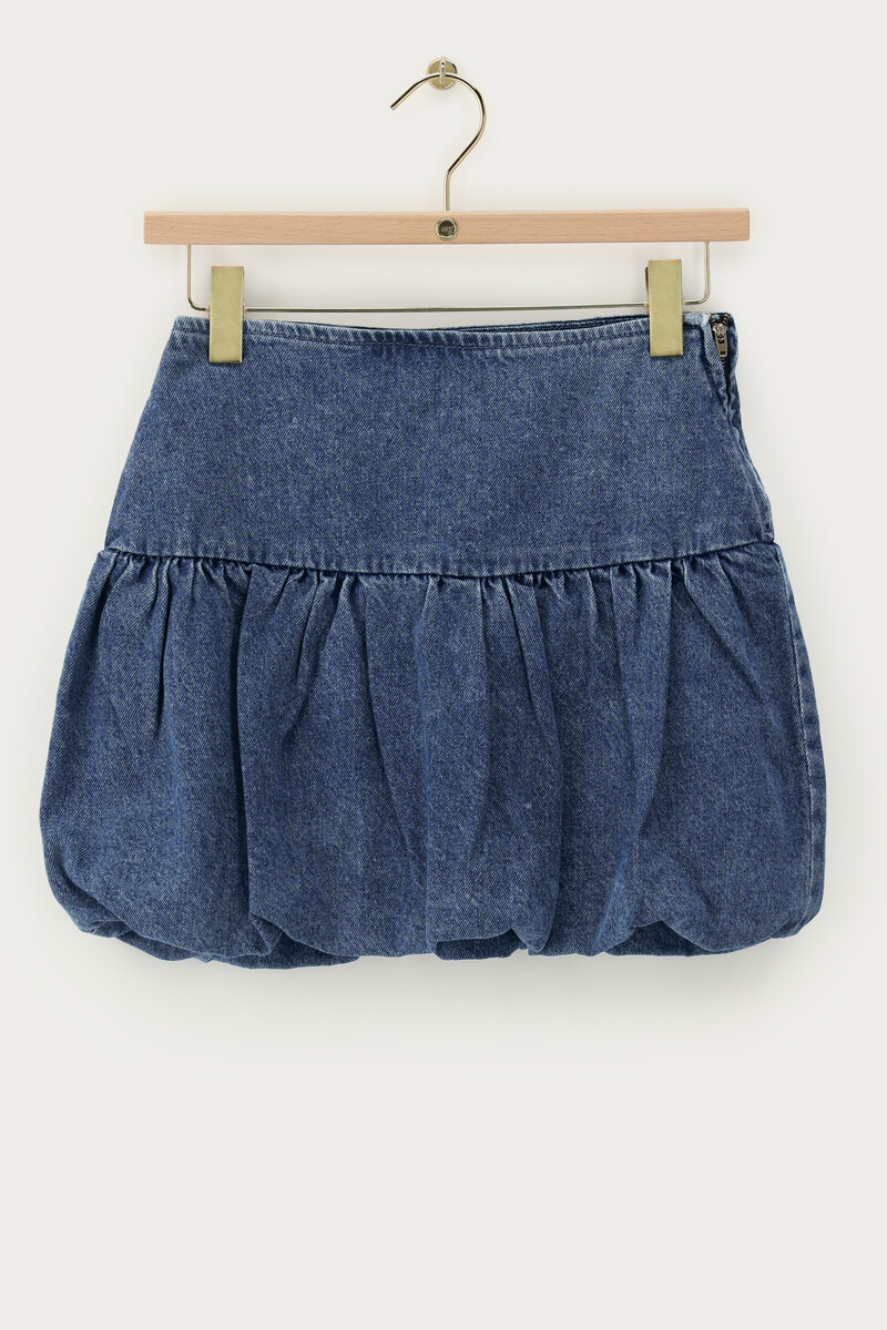 Blue denim balloon skirt | My Jewellery