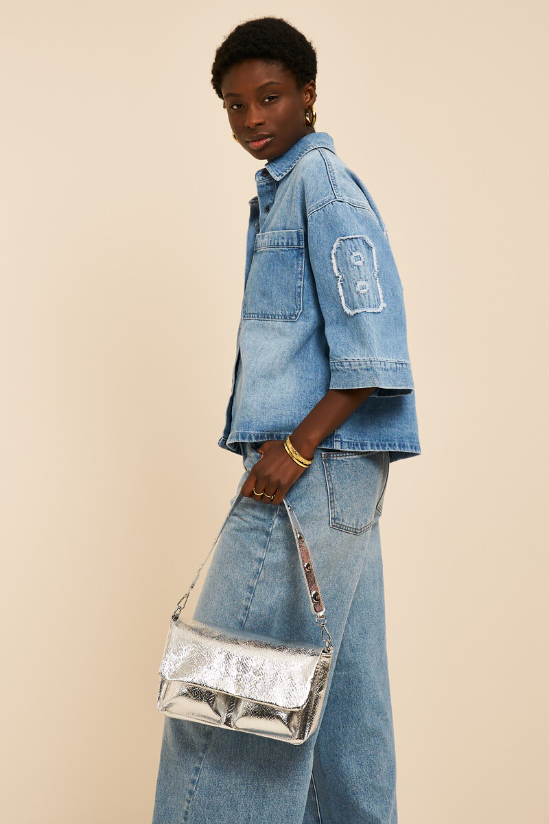 Blue denim blouse "Amour" | My Jewellery