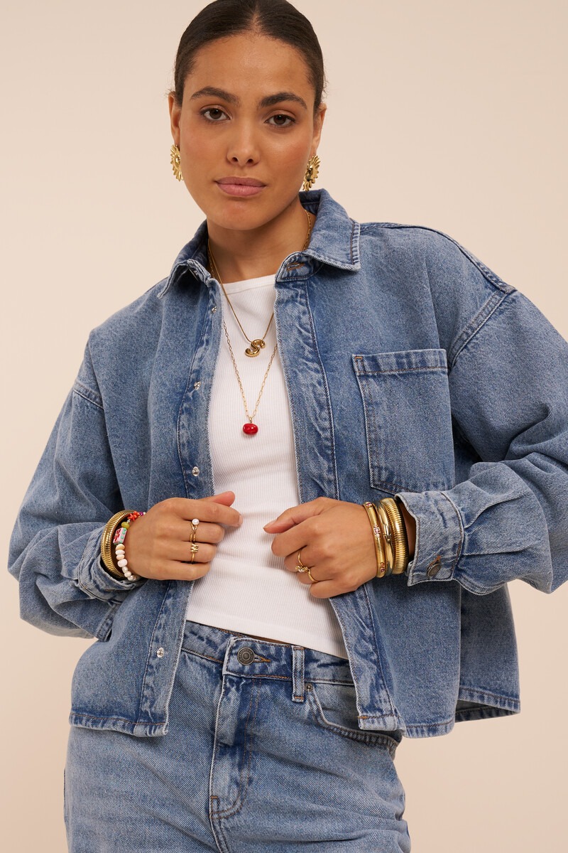 Denim Blouse with Pocket | My Jewellery