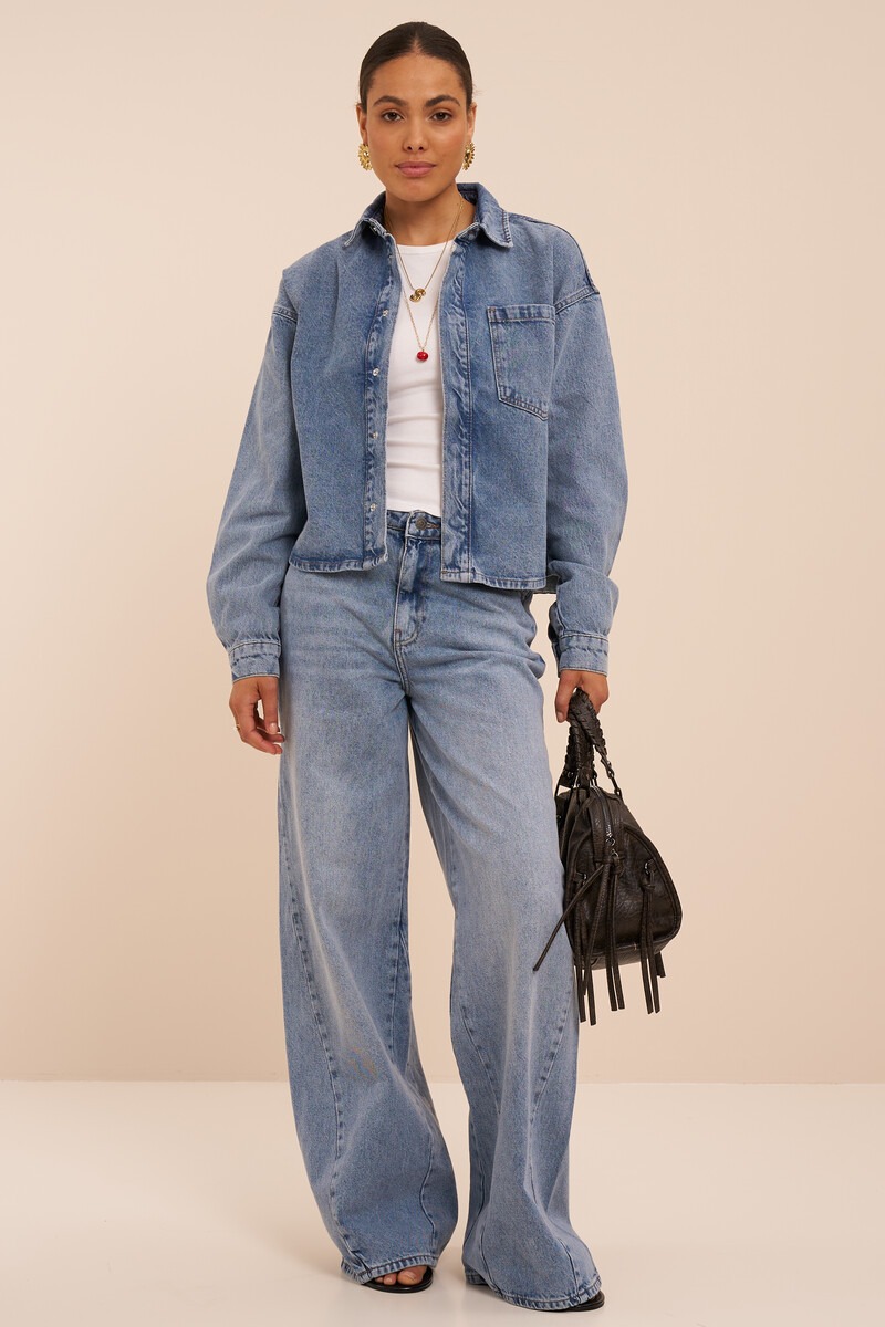 Denim Blouse with Pocket | My Jewellery