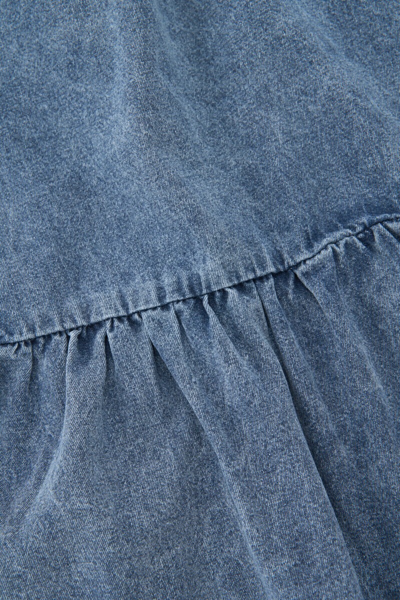 Blue denim halter dress | My Jewellery