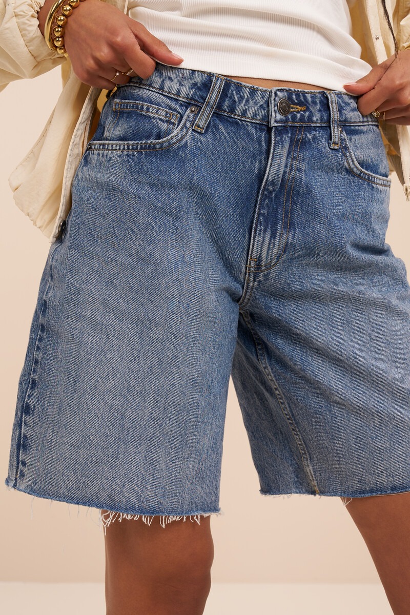 Blue denim jorts | My Jewellery