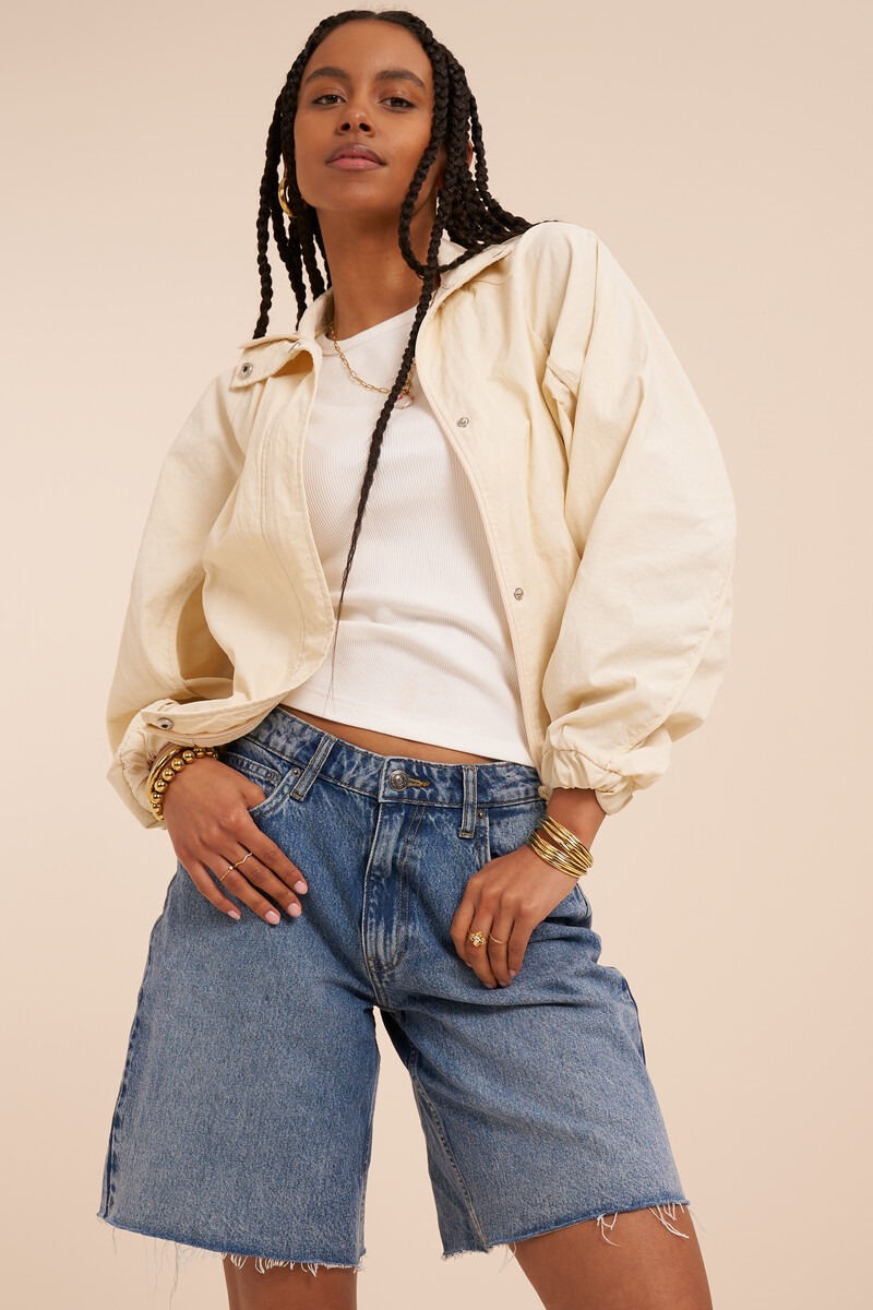 Blue denim jorts | My Jewellery