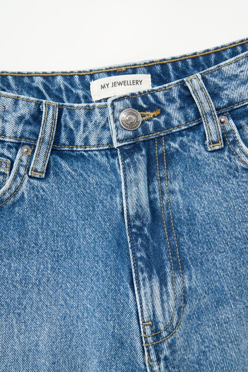 Blue denim jorts | My Jewellery