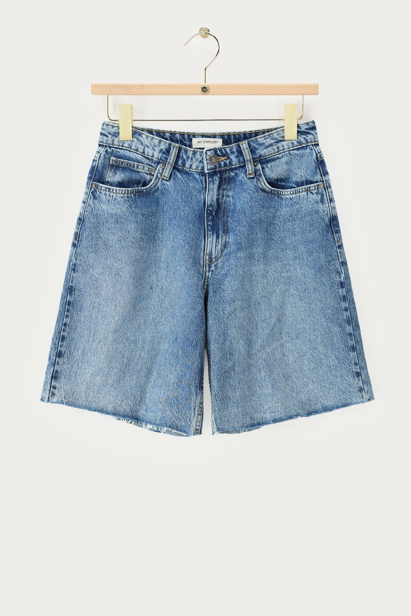 Blue denim jorts | My Jewellery
