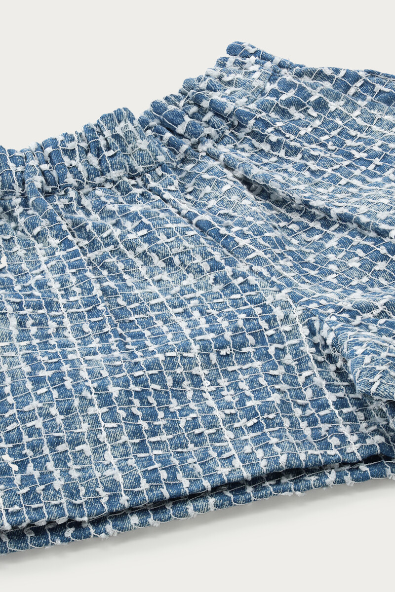 Blue denim look shorts | My Jewellery