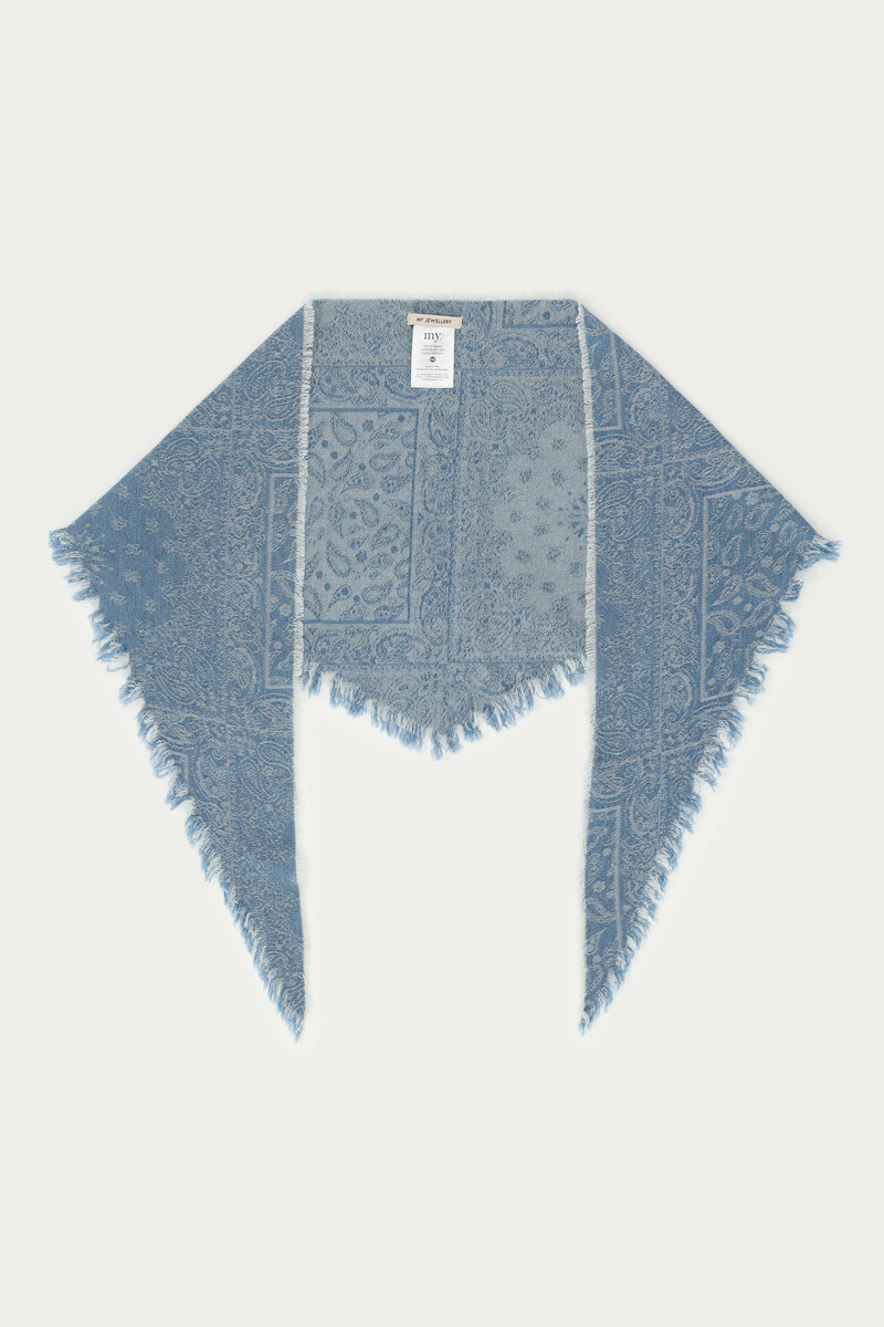 Blue denim scarf | My Jewellery