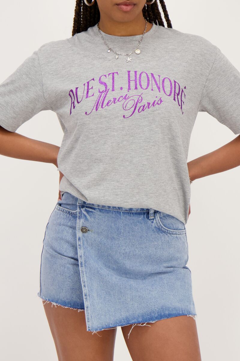 Blue denim wrap skort | My Jewellery