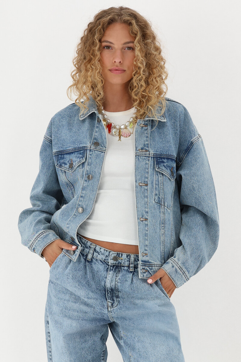 Blue denim jacket "Atelier Paris" | My Jewellery