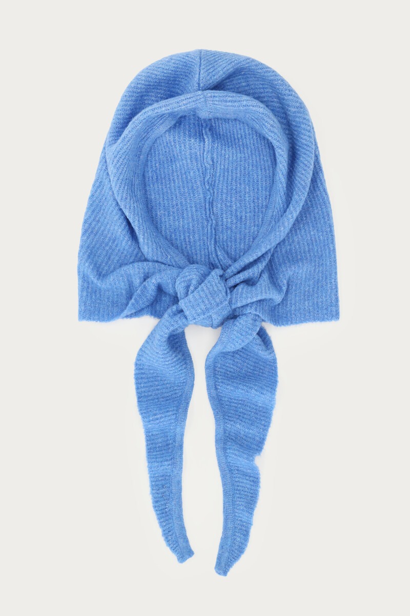 Blue hooded scarf | My Jewellery