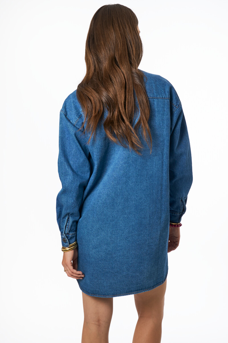 Blue oversized denim dress | My Jewellery