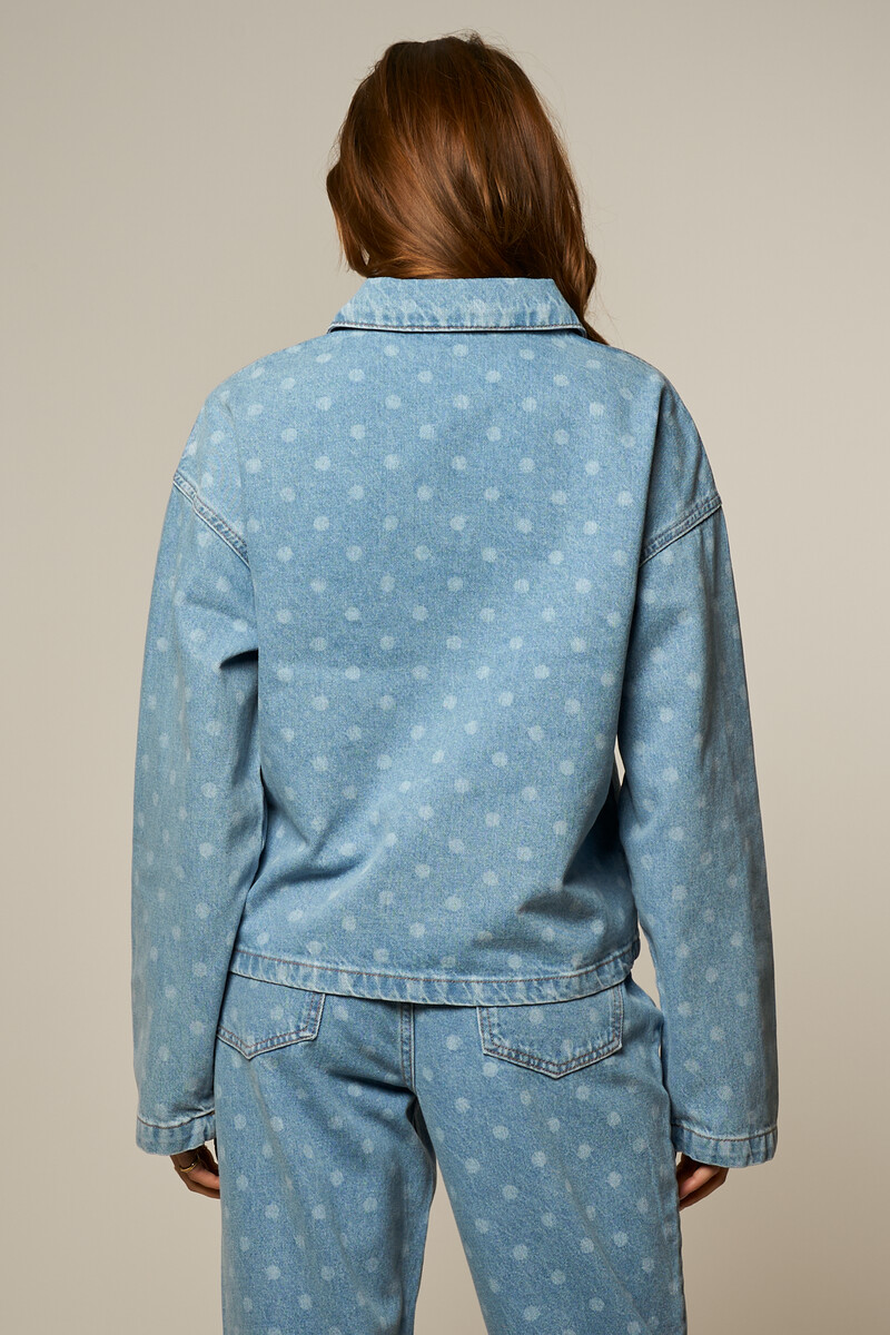 Blue polka dot jacket | My Jewellery