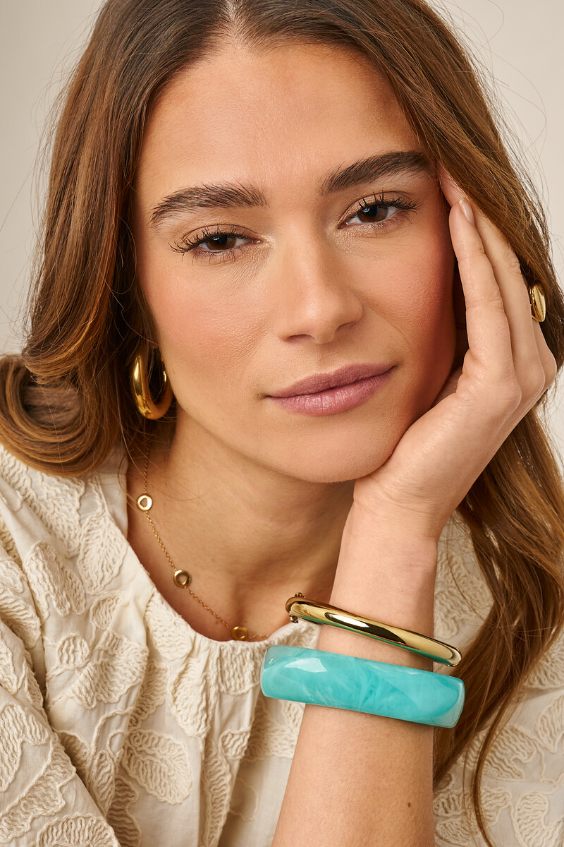 Blue resin bangle | My Jewellery