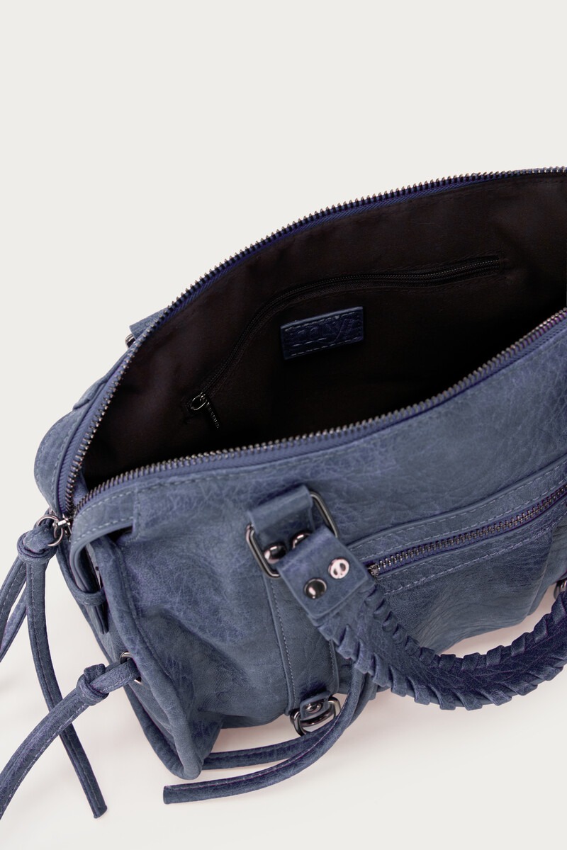 Blue small PU cargo bag | My Jewellery