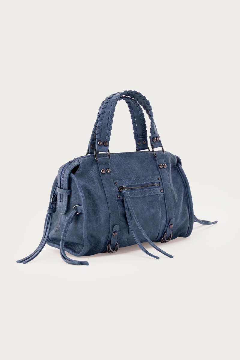 Blue small PU cargo bag | My Jewellery