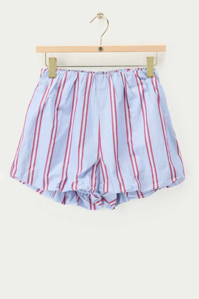 Blue striped balloon shorts | My Jewellery