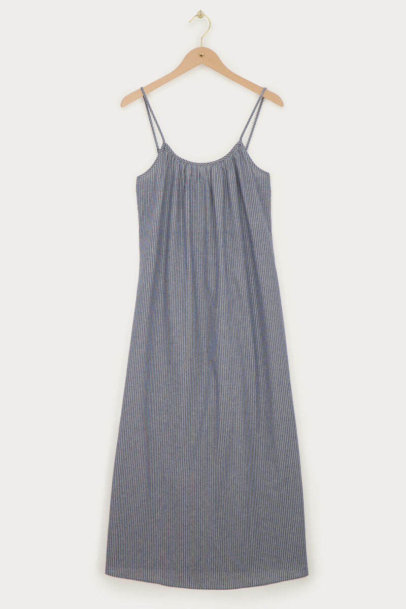 Blue striped maxi dress | My Jewellery