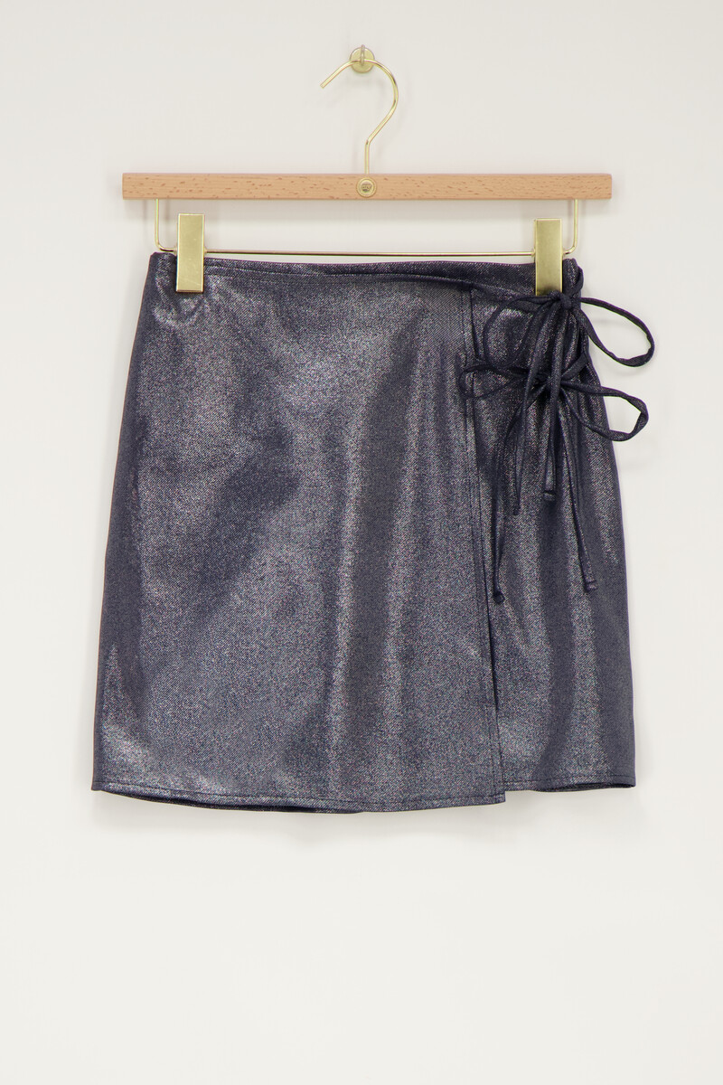 Blue wrap skirt with bows | My Jewellery