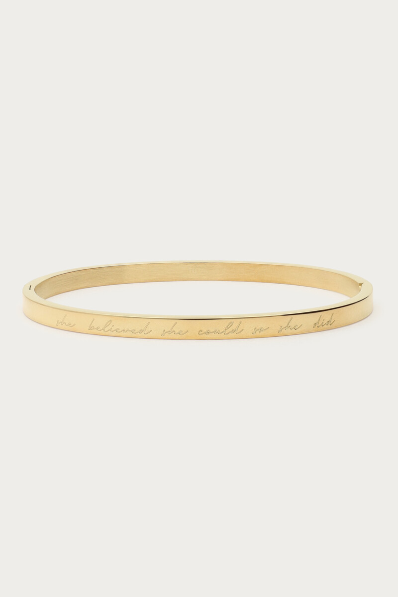 Bold bangle "Believe"