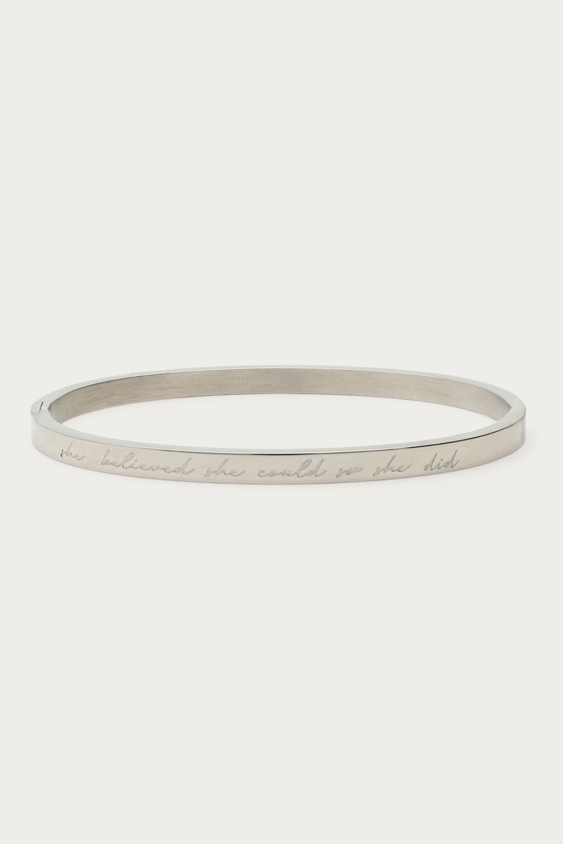Bold bangle "Believe" | My Jewellery