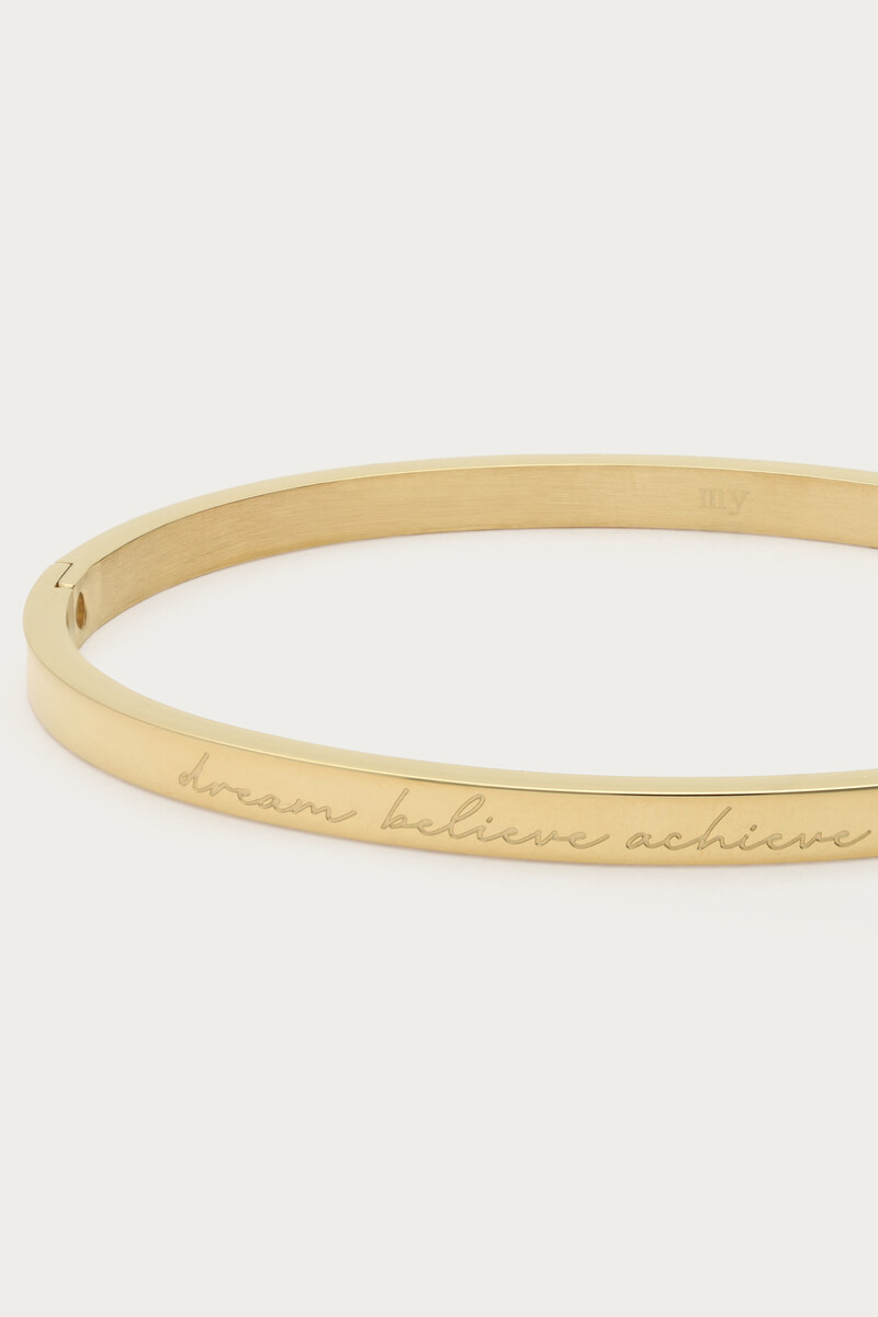 Bold bangle "Dream believe achieve" | My Jewellery
