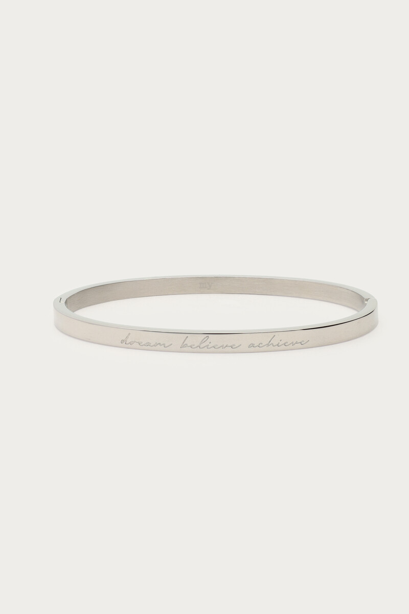 Bold bangle "Dream believe achieve" | My Jewellery