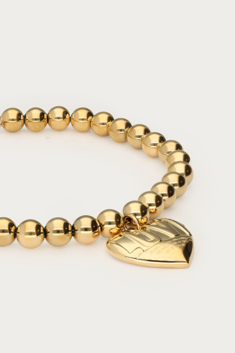 Bold beaded bracelet with love heart | My Jewellery