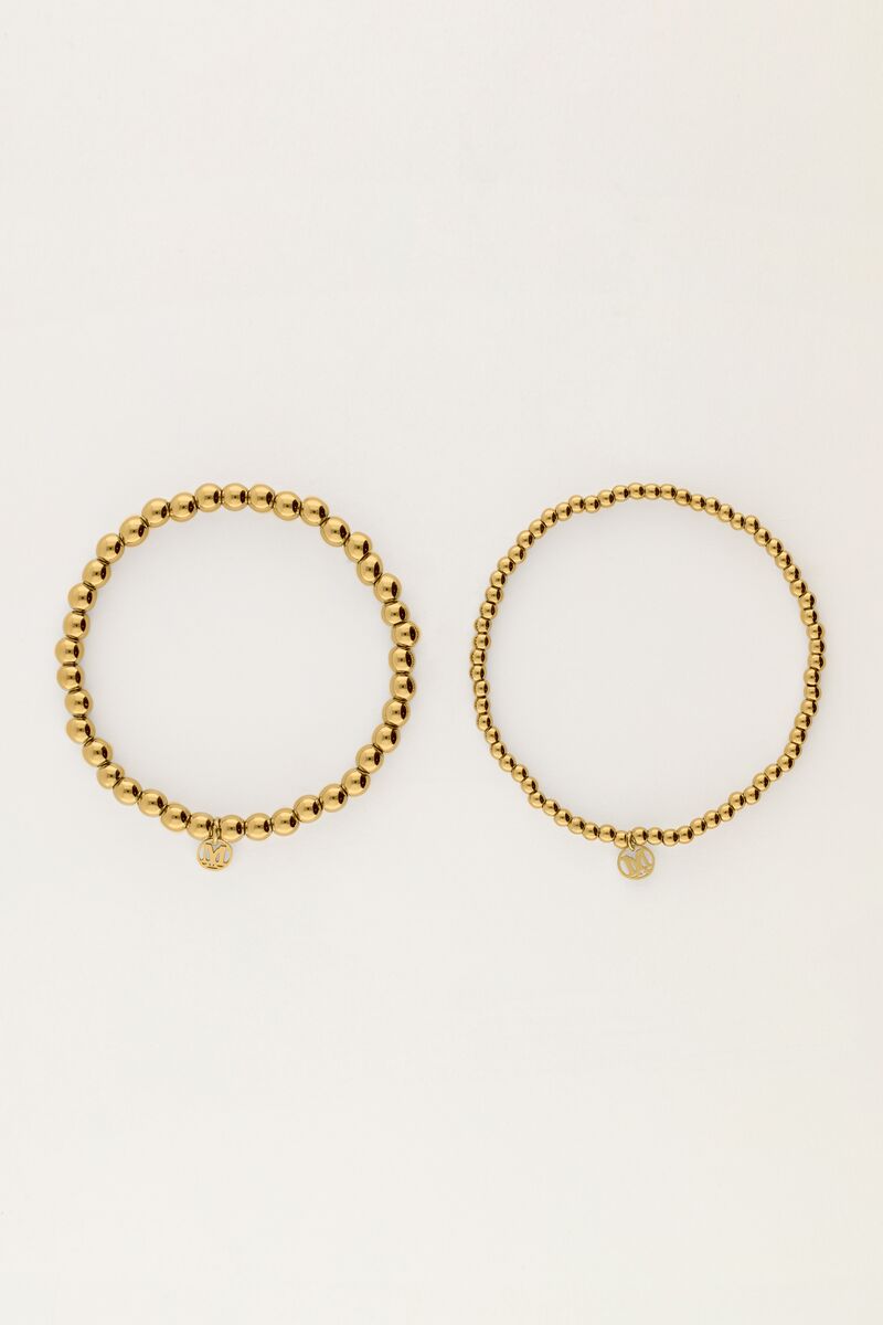 Bold bracelet set with bubble