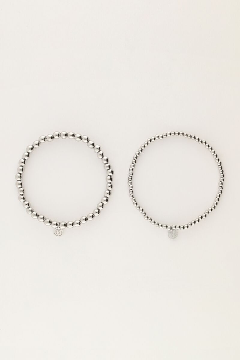 Bold bracelet set with bubble