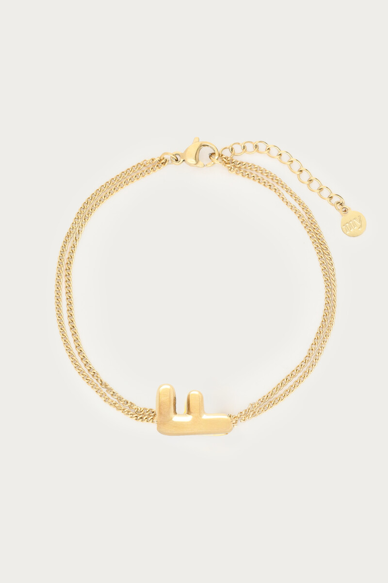 Bold armband met initial