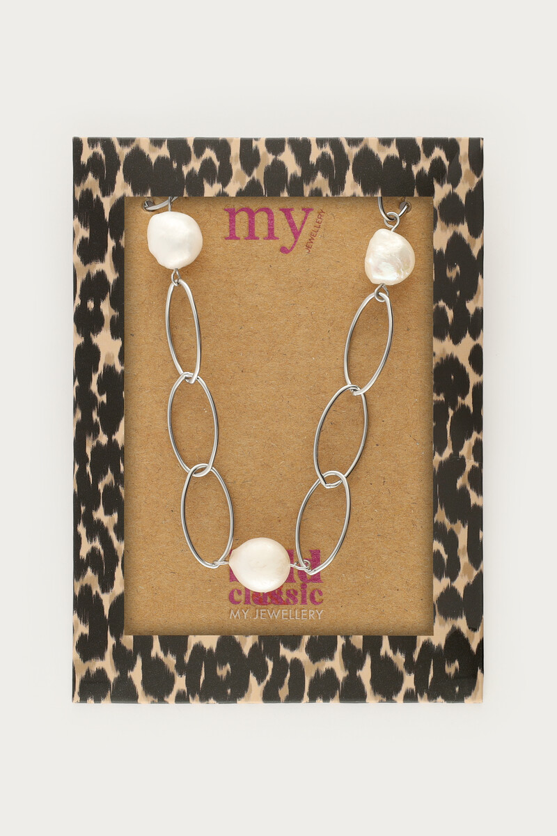 Bold chain necklace with freshwater pearls | My Jewellery