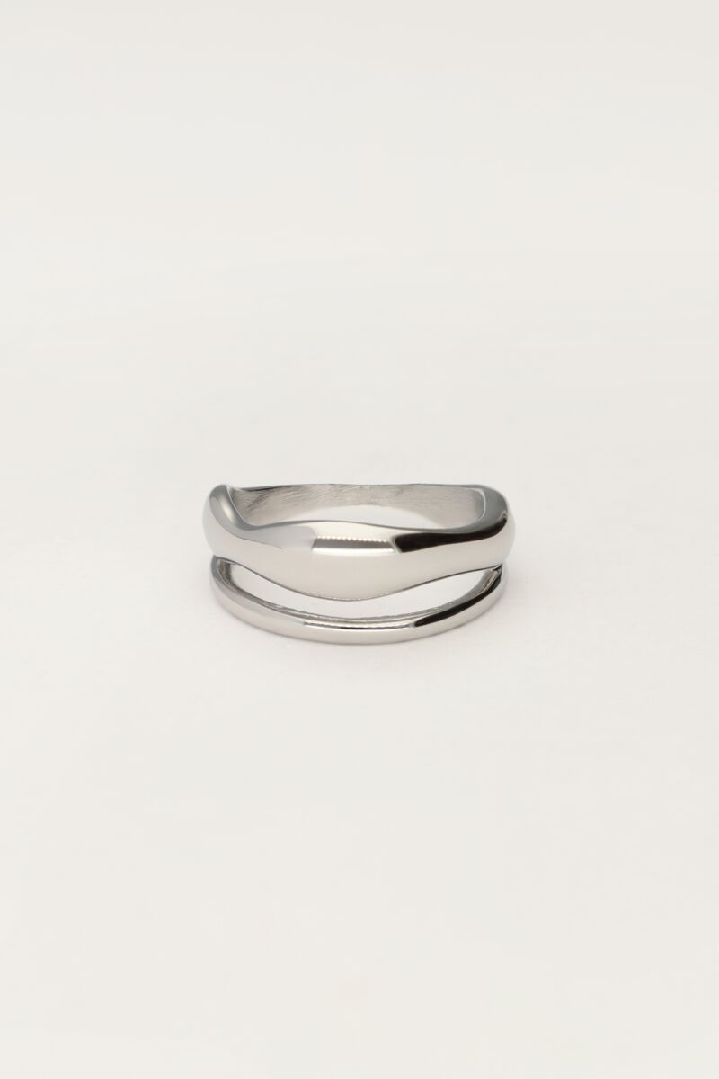 Bague double Boldà la forme organique | - My jewellery - Modalova