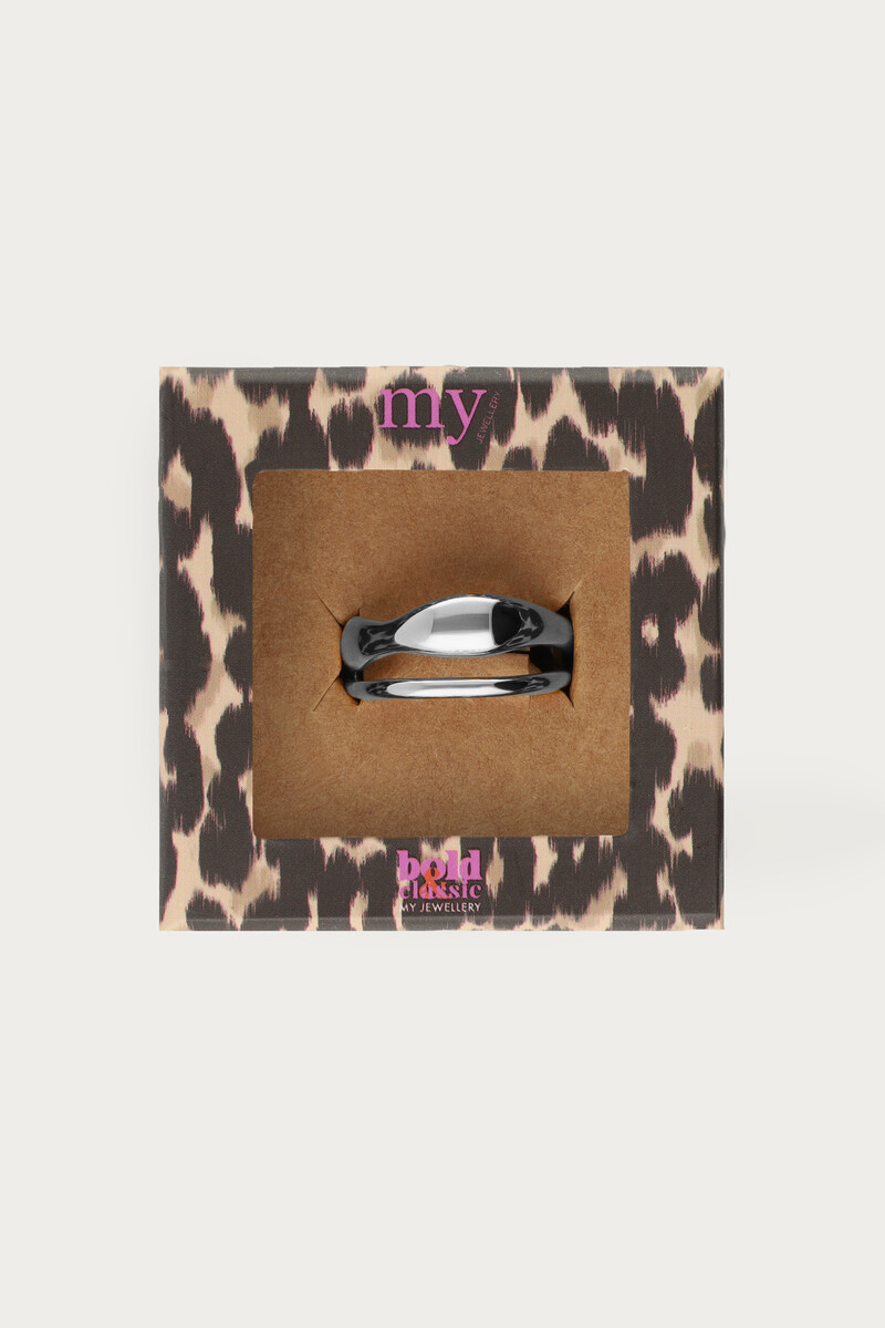 Bold double ring with organic shape | My Jewellery