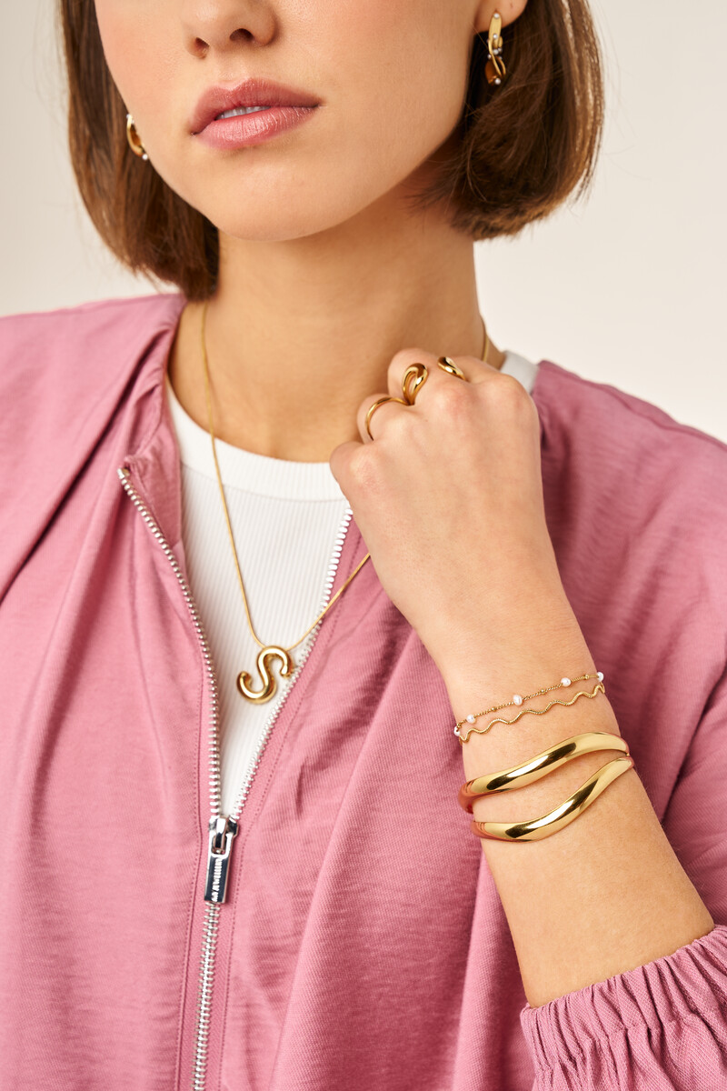 Bold bangle double swirl | My Jewellery