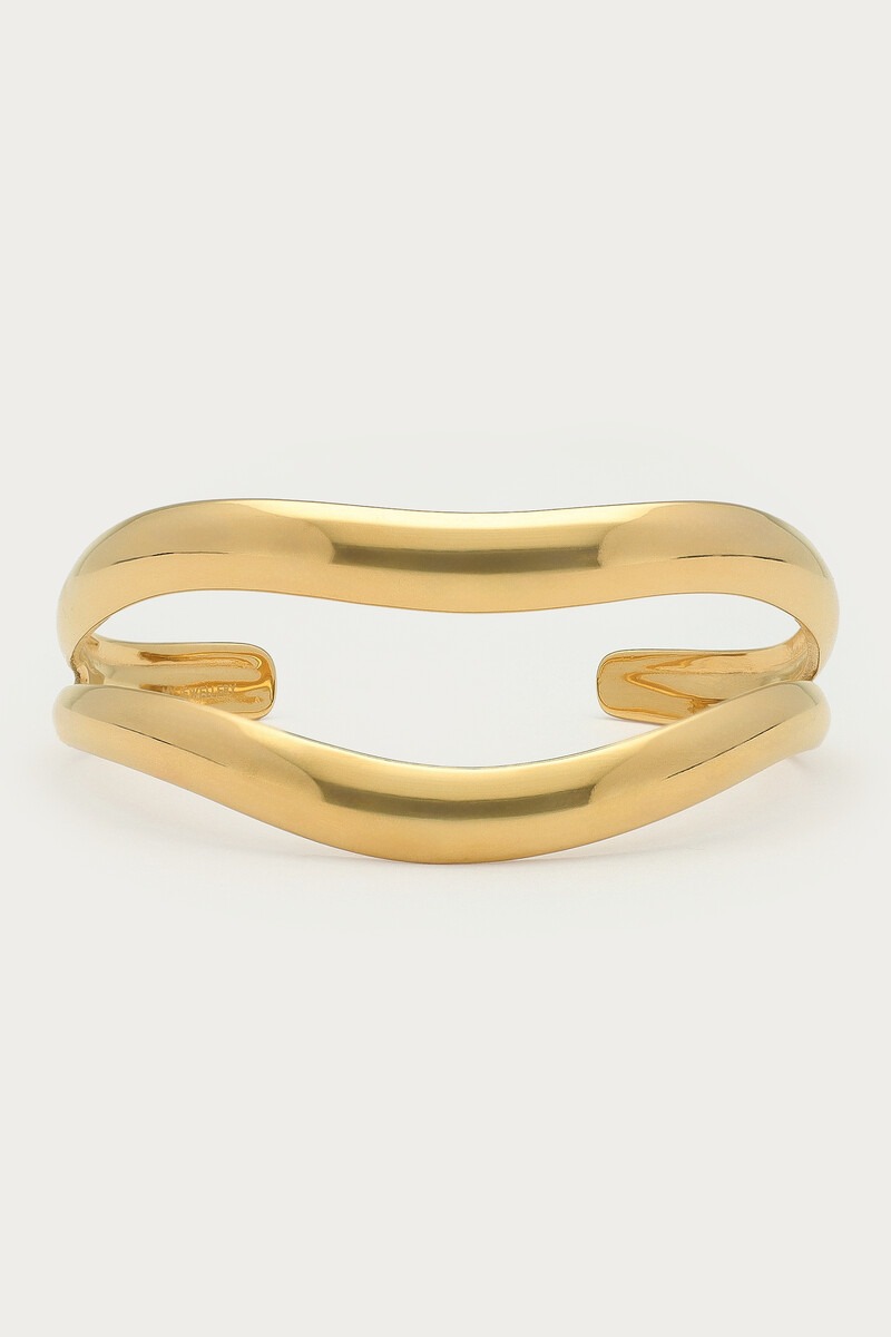 Bold bangle dubbele swirl