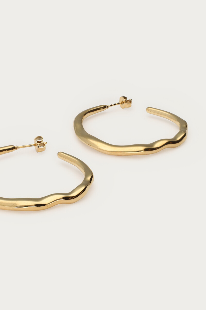 Bold hoop earrings organic | My Jewellery