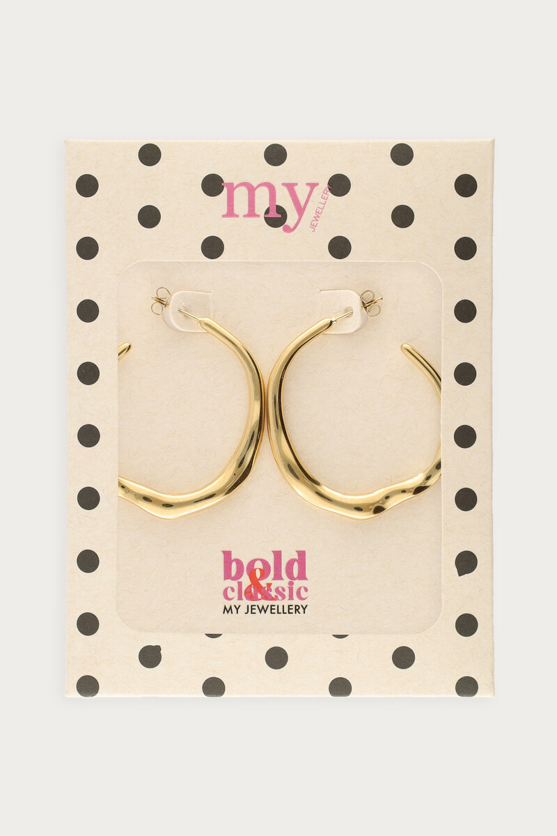 Bold hoop earrings organic | My Jewellery