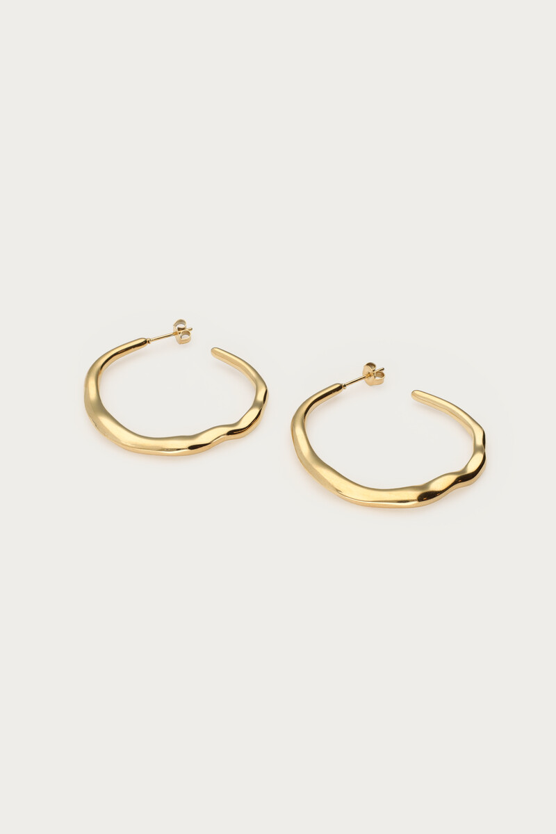 Bold hoop earrings organic | My Jewellery