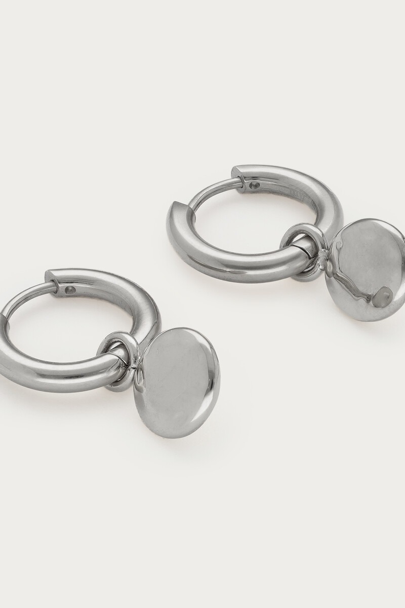Bold hoop earrings with oval dots | My Jewellery