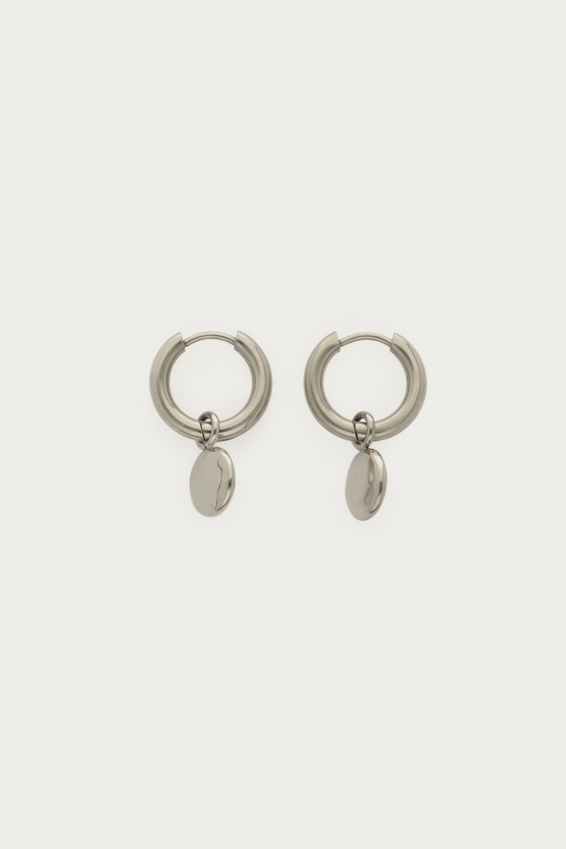 Bold hoop earrings with oval dots | My Jewellery