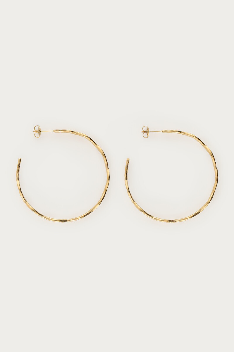 Bold hoop earrings with swirl | My Jewellery