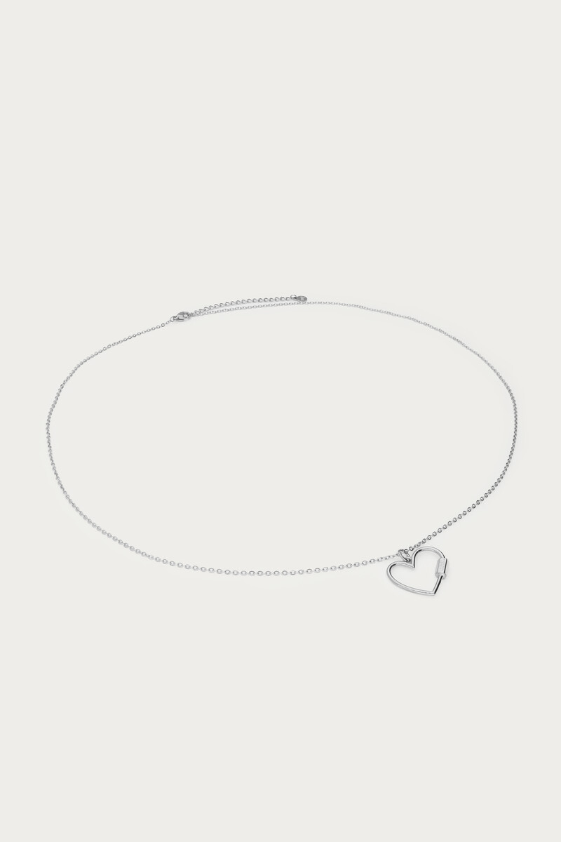 Bold long minimalist necklace with heart | My Jewellery