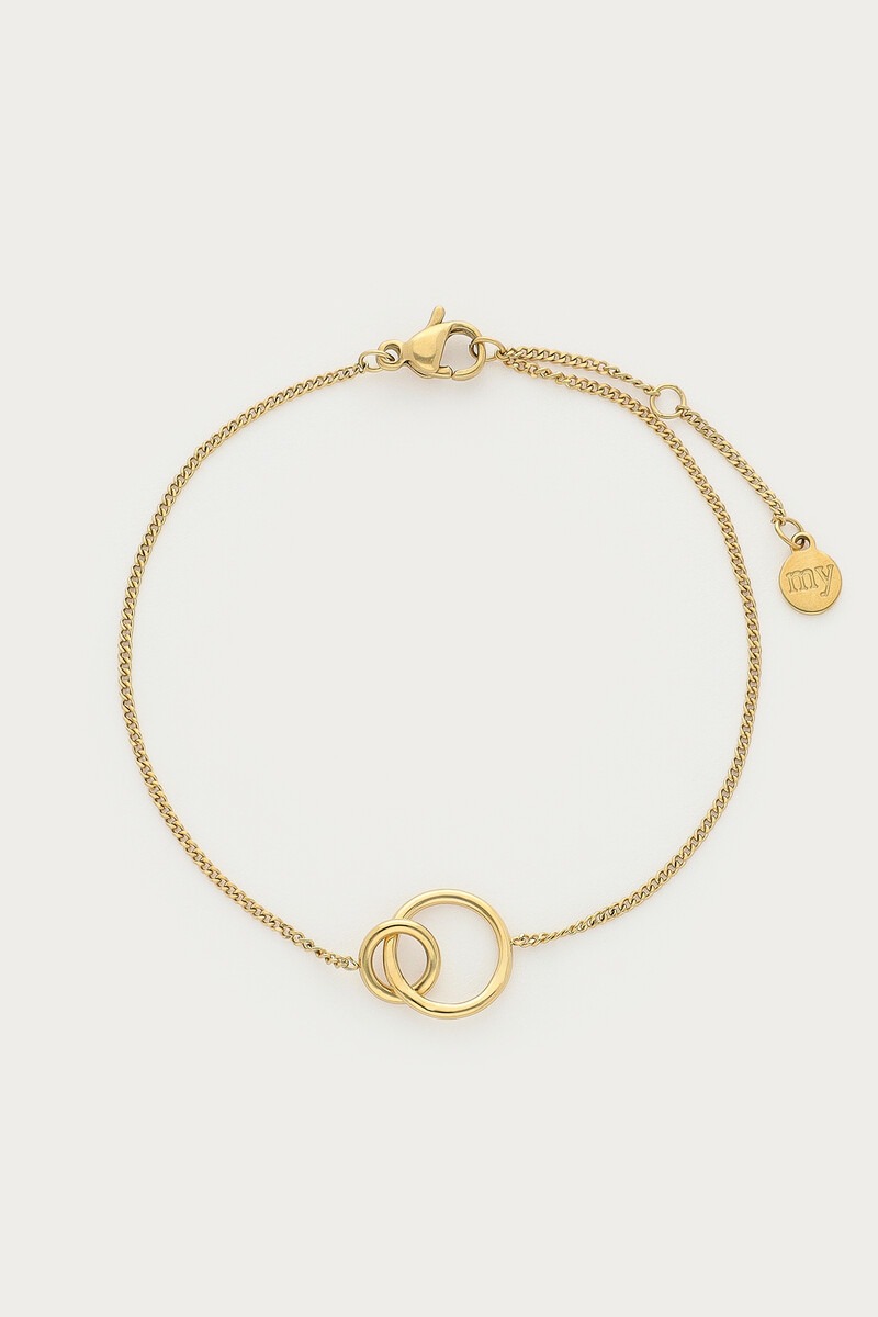 Bold minimalist bracelet with open circles