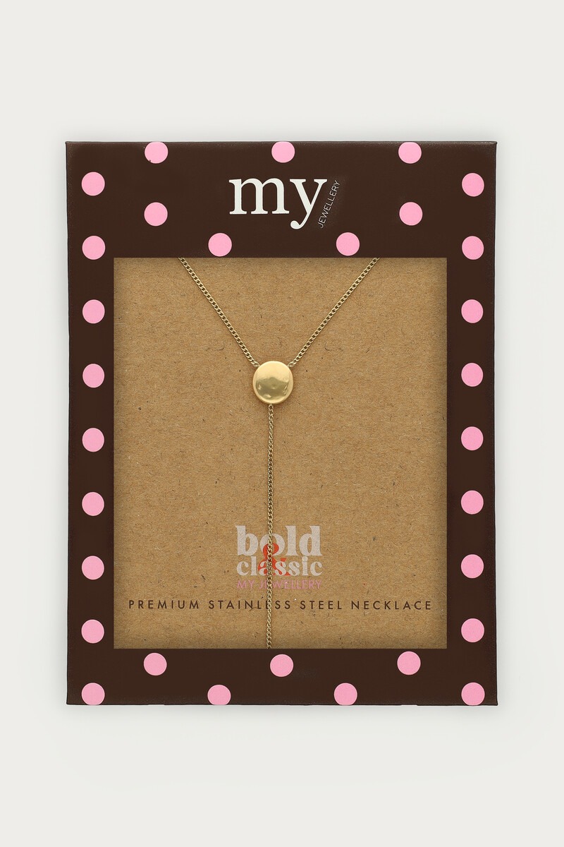 Bold minimalist y-necklace with dots | My Jewellery
