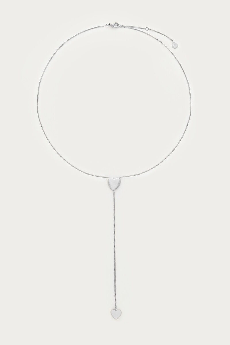 Bold minimalist y-necklace with hearts | My Jewellery