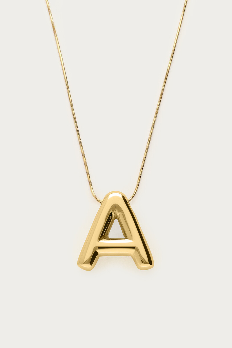 Bold ketting met initial